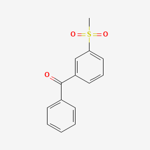 Chemical structure of 3-(Methylsulfonyl)benzophenone