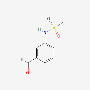 Chemical structure of 3-(Methylsulfonamido)benzaldehyde