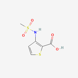 Chemical structure of 3-Methanesulfonamidothiophene-2-carboxylic acid