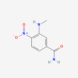 Chemical structure of 3-(MethylaMino)-4-nitrobenzaMide