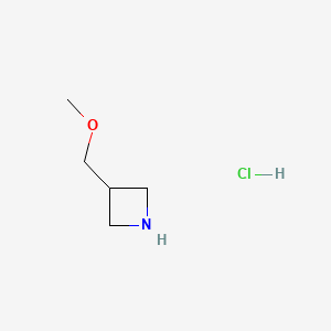 Chemical structure of 3-(Methoxymethyl)azetidine hydrochloride