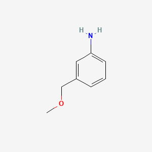 Chemical structure of 3-(Methoxymethyl)aniline