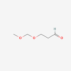 Chemical structure of 3-(Methoxymethoxy)propanal