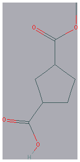 Chemical structure of 3-(Methoxycarbonyl)cyclopentane-1-carboxylic acid