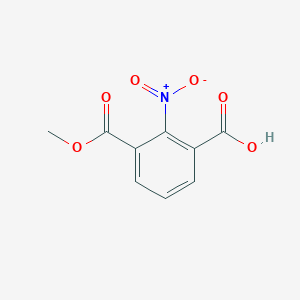 Chemical structure of 3-(Methoxycarbonyl)-2-nitrobenzoic acid