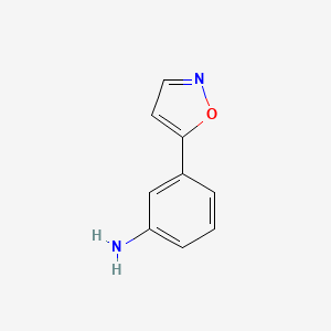Chemical structure of 3-(Isoxazol-5-yl)aniline