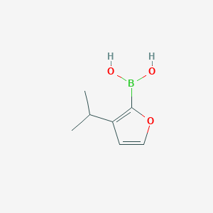 Chemical structure of 3-(iso-Propyl)furan-2-boronic acid