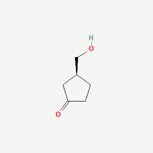 Chemical structure of 3-(Hydroxymethyl)cyclopentanone