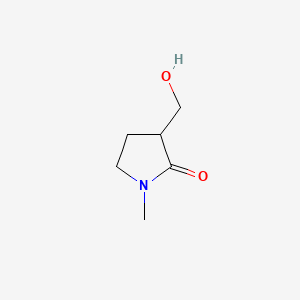 Chemical structure of 3-(Hydroxymethyl)-1-methylpyrrolidin-2-one
