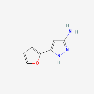 Chemical structure of 3-(Furan-2-yl)-1H-pyrazol-5-amine