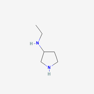 Chemical structure of 3-(Ethylamino)pyrrolidine