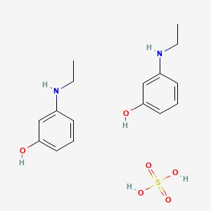 Chemical structure of 3-(Ethylamino)phenol Hemisulfate
