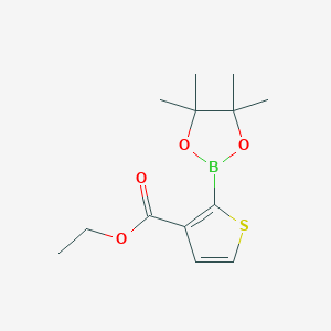 Chemical structure of 3-(ETHOXYCARBONYL)THIOPHENE-2-BORONIC ACID PINACOL ESTER