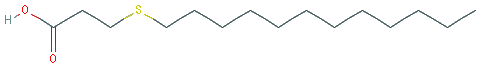 Chemical structure of 3-(Dodecylthio)propionic Acid