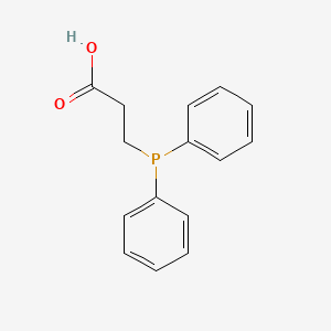 Chemical structure of 3-(Diphenylphosphino)propionic acid
