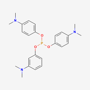 Chemical structure of 3-(Dimethylamino)phenyl bis(4-(dimethylamino)phenyl) phosphite