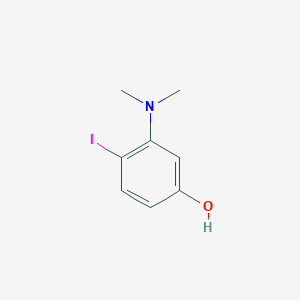 Chemical structure of 3-(Dimethylamino)-4-iodophenol
