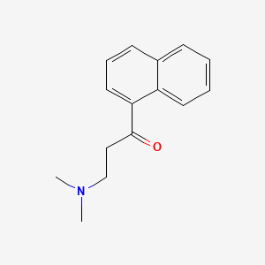 Chemical structure of 3-(Dimethylamino)-1-(naphthalen-5-yl)propan-1-one