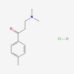 Chemical structure of 3-(Dimethylamino)-1-(4-methylphenyl)propan-1-one Hydrochloride
