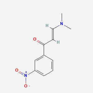 Chemical structure of 3-(Dimethylamino)-1-(3-nitrophenyl)prop-2-en-1-one