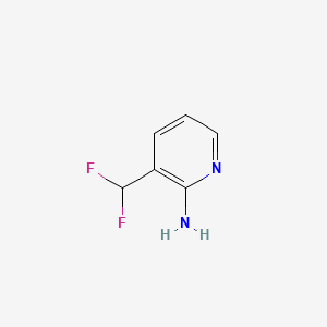 Chemical structure of 3-(Difluoromethyl)pyridin-2-amine