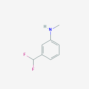 Chemical structure of 3-(Difluoromethyl)-N-methylaniline