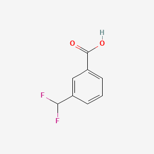 Chemical structure of 3-(Difluoromethyl)benzoic acid