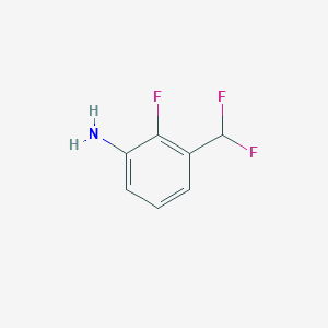 Chemical structure of 3-(Difluoromethyl)-2-fluoroaniline