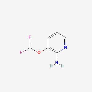 Chemical structure of 3-(Difluoromethoxy)pyridin-2-amine