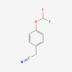 Chemical structure of 3-(Difluoromethoxy)Phenylacetonitrile