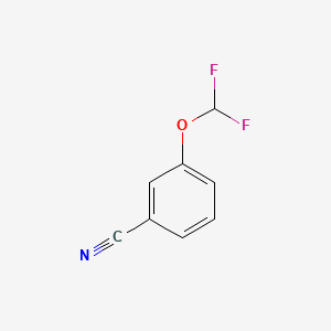 Chemical structure of 3-(Difluoromethoxy)benzonitrile