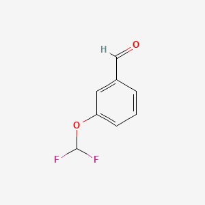 Chemical structure of 3-(Difluoromethoxy)benzaldehyde