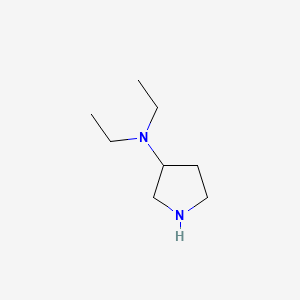 Chemical structure of 3-(Diethylamino)pyrrolidine