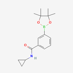 Chemical structure of 3-(Cyclopropylaminocarbonyl)phenylboronic acid, pinacol ester