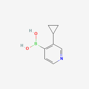 Chemical structure of 3-(Cyclopropyl)pyridine-4-boronic acid