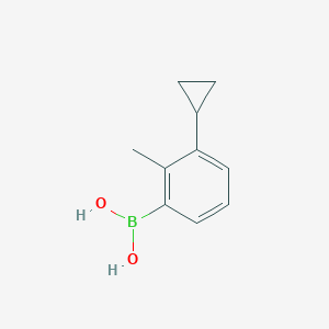 Chemical structure of 3-Cyclopropyl-2-methylphenylboronic acid