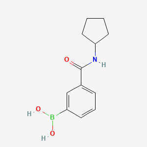 Chemical structure of (3-(Cyclopentylcarbamoyl)phenyl)boronic acid