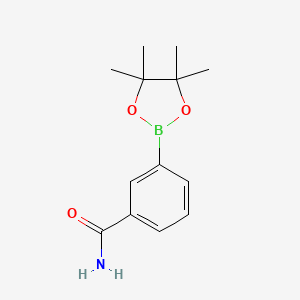 Chemical structure of 3-(Cyclohexylaminocarbonyl)phenylboronic acid