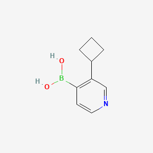 Chemical structure of 3-(Cyclobutyl)pyridine-4-boronic acid