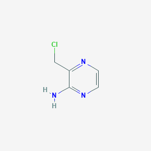 Chemical structure of 3-(chloromethyl)pyrazin-2-amine