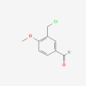 Chemical structure of 3-(Chloromethyl)-4-methoxybenzaldehyde