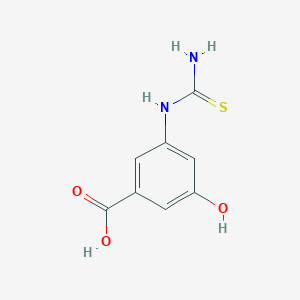 Chemical structure of 3-(Carbamothioylamino)-5-Hydroxybenzoic Acid