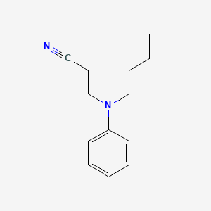 Chemical structure of 3-(Butylphenylamino)propanenitrile