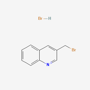Chemical structure of 3-(Bromomethyl)quinoline hydrobromide