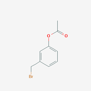 Chemical structure of 3-(Bromomethyl)phenyl acetate