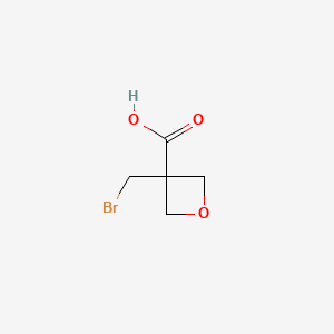 Chemical structure of 3-(Bromomethyl)Oxetane-3-Carboxylic Acid