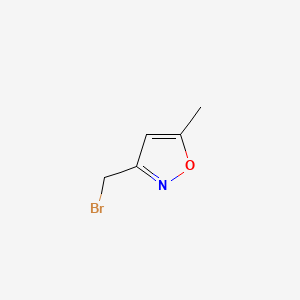 Chemical structure of 3-(bromomethyl)-5-methylisoxazole