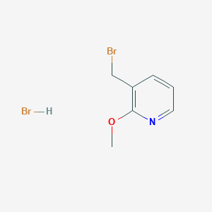Chemical structure of 3-(Bromomethyl)-2-methoxypyridine hydrobromide