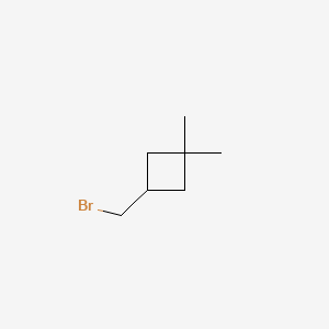 Chemical structure of 3-(Bromomethyl)-1,1-dimethylcyclobutane