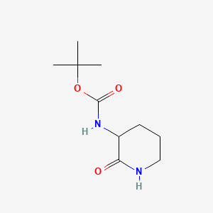 Chemical structure of 3-(Boc-amino)-2-piperidone